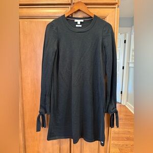 Tommy Hilfiger Black Wool dress with tie sleeves size small